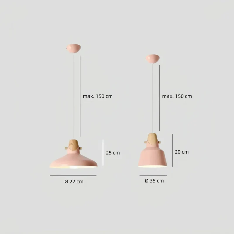 Skandinavische Macaron Pendelleuchte für das Esszimmer