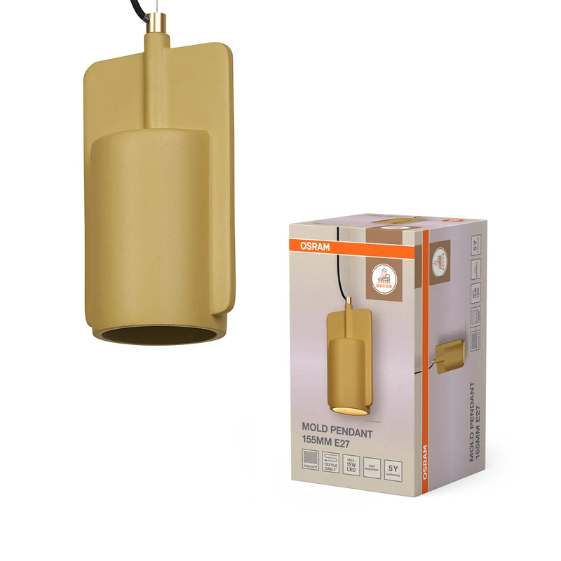 OSRAM DECOR Mold Pendant Pendelleuchte 155MM 1xE27 Gold