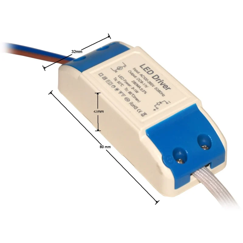 LED Treiber DC 3W 8-11V Konstantstrom Niedervolt LED Trafo~3340