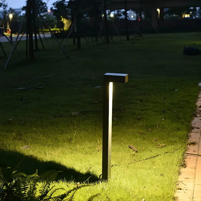 Moderne LED-Pollerleuchte für Garten und Außenbereich, IP65