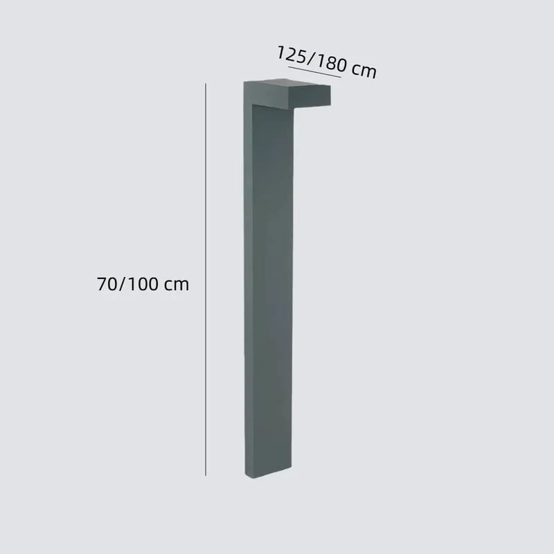 Moderne LED-Pollerleuchte für Garten und Außenbereich, IP65