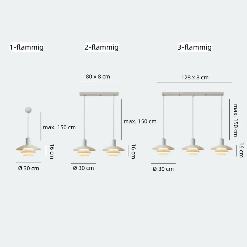 Skandinavische UFO-Pendelleuchte fürs Esszimmer