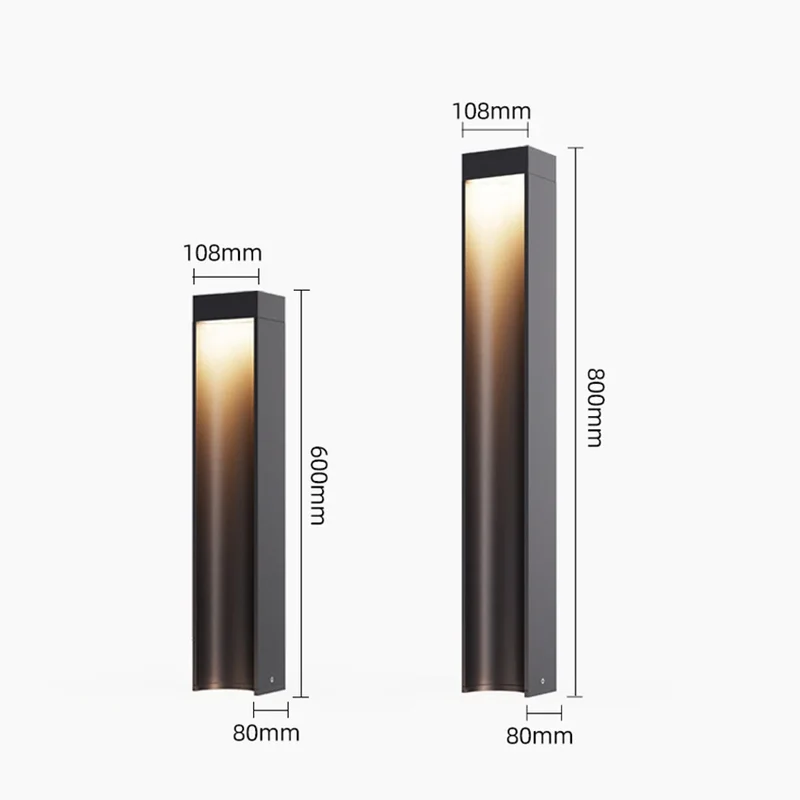 Elegante LED-Stehleuchte für Außenwege – Vesperine