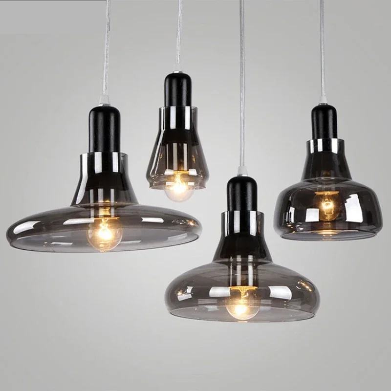 Moderne LED-Hängeleuchte aus Glas und Metall – Raplus