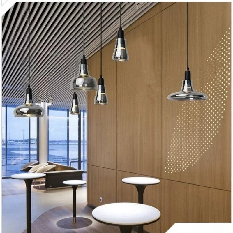 Moderne LED-Hängeleuchte aus Glas und Metall – Raplus