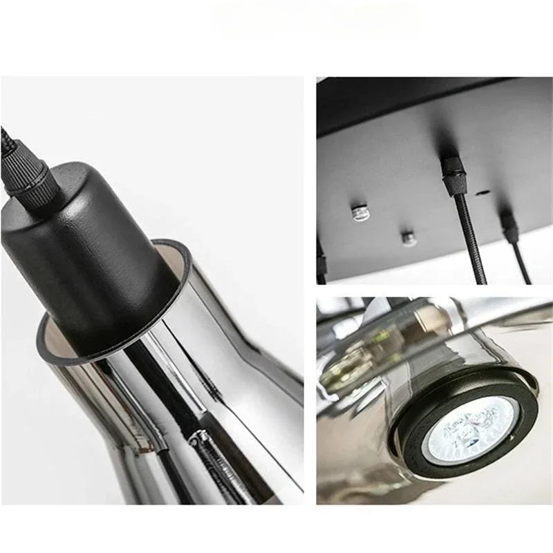 Moderne LED-Hängeleuchte aus Glas und Metall – Raplus