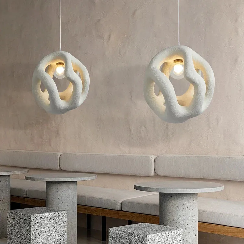 Design-Kronleuchter aus Metall und Polymer mit LED – Ariana