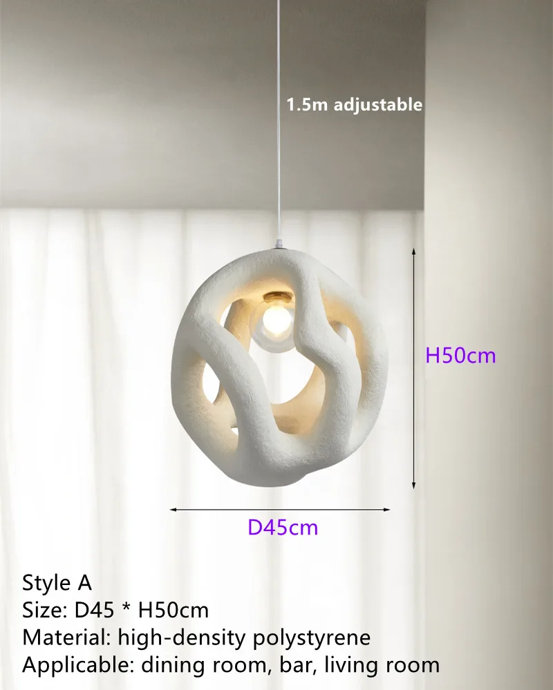 Design-Kronleuchter aus Metall und Polymer mit LED – Ariana