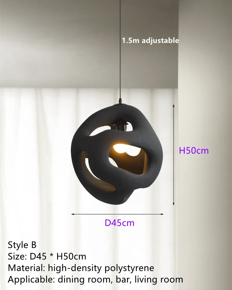 Design-Kronleuchter aus Metall und Polymer mit LED – Ariana