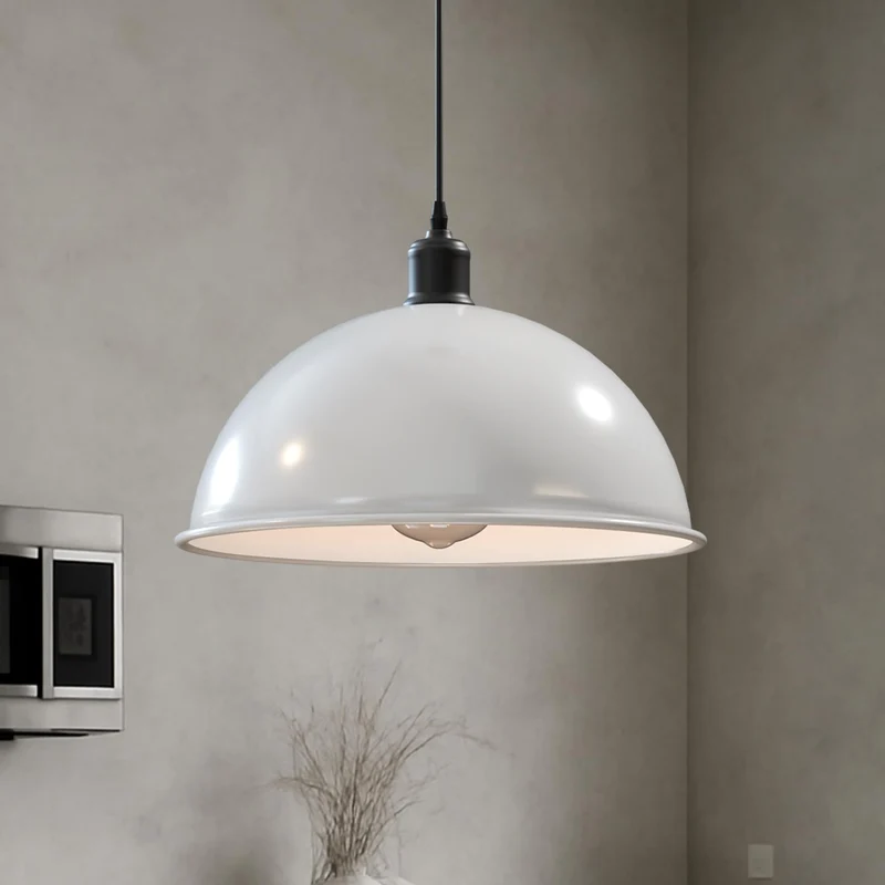 Retro Halbkugel Pendelleuchte Höhenverstellbar E27 | Ø 40cm ~ 3337