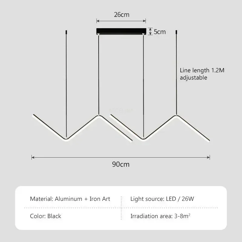 LED Pendelleuchte aus Aluminium, dimmbar – Khira