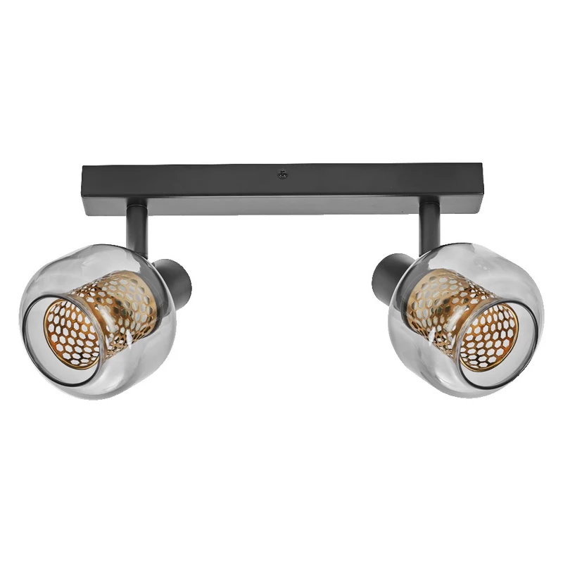 OSRAM DECOR Spot Firefly Deckenleuchte, OSRAM Lampe inklusive, schwarz, 2 x 2.8W, E14