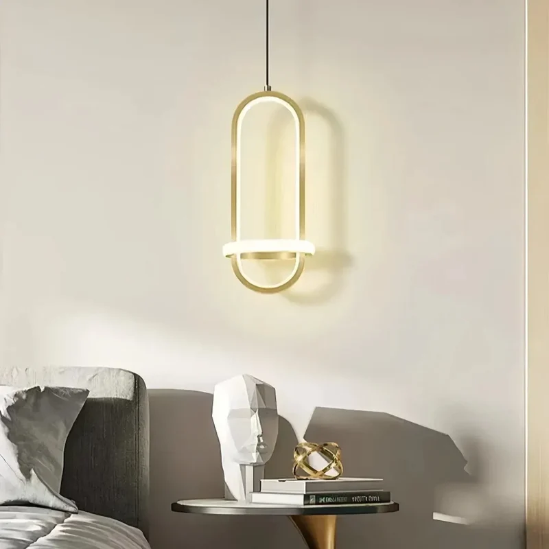 Kleine moderne LED-Pendelleuchte fürs Schlafzimmer