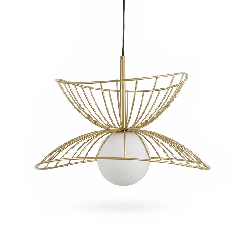 LED-Hängeleuchte aus lackiertem Metall, schlichtes Design – Fabulus