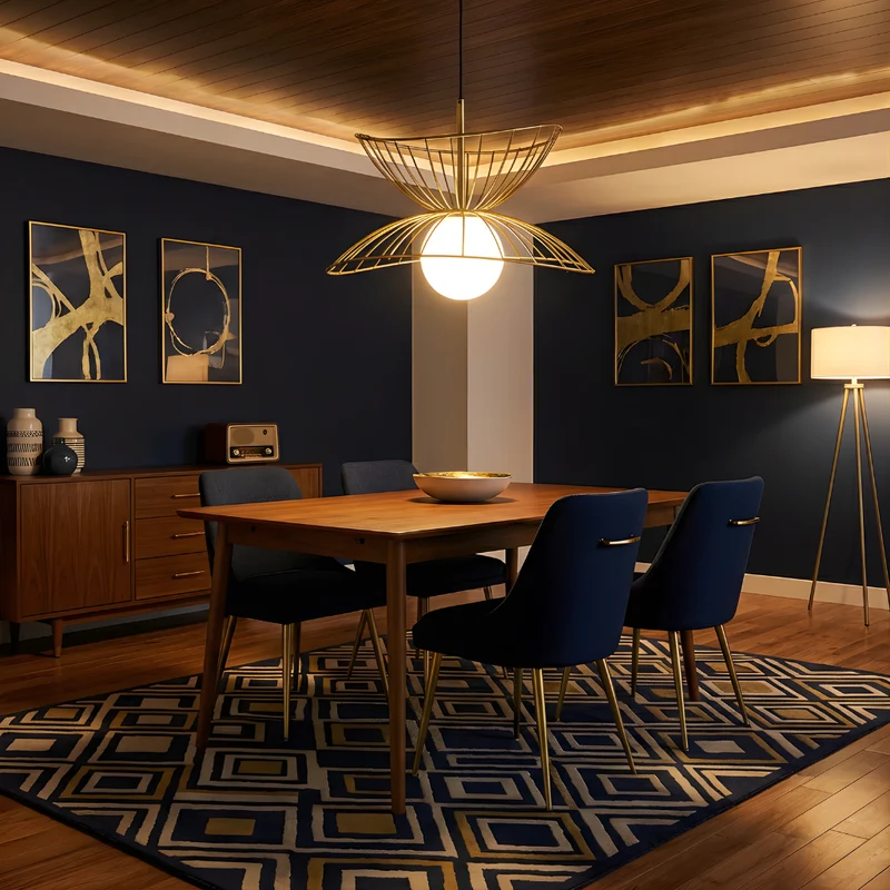 LED-Hängeleuchte aus lackiertem Metall, schlichtes Design – Fabulus