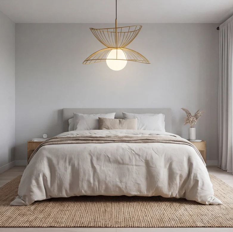 LED-Hängeleuchte aus lackiertem Metall, schlichtes Design – Fabulus