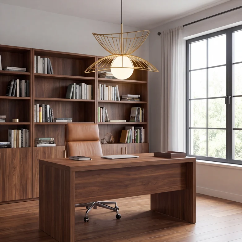 LED-Hängeleuchte aus lackiertem Metall, schlichtes Design – Fabulus