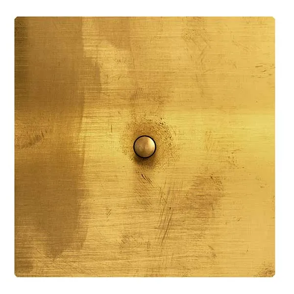 Dimmer kvadrat tryckknapp mässing - Fontini More-serien