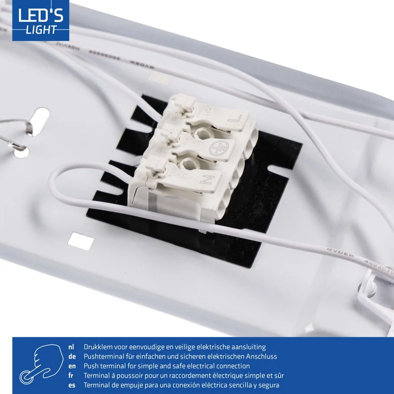 Feuchtraum- Wannenleuchte FRWL1.2 L: 1260 mm, 2x14W grau - LED's Light