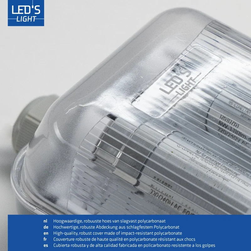 Feuchtraum- Wannenleuchte FRWL1.2 L: 1260 mm, 2x14W grau - LED's Light