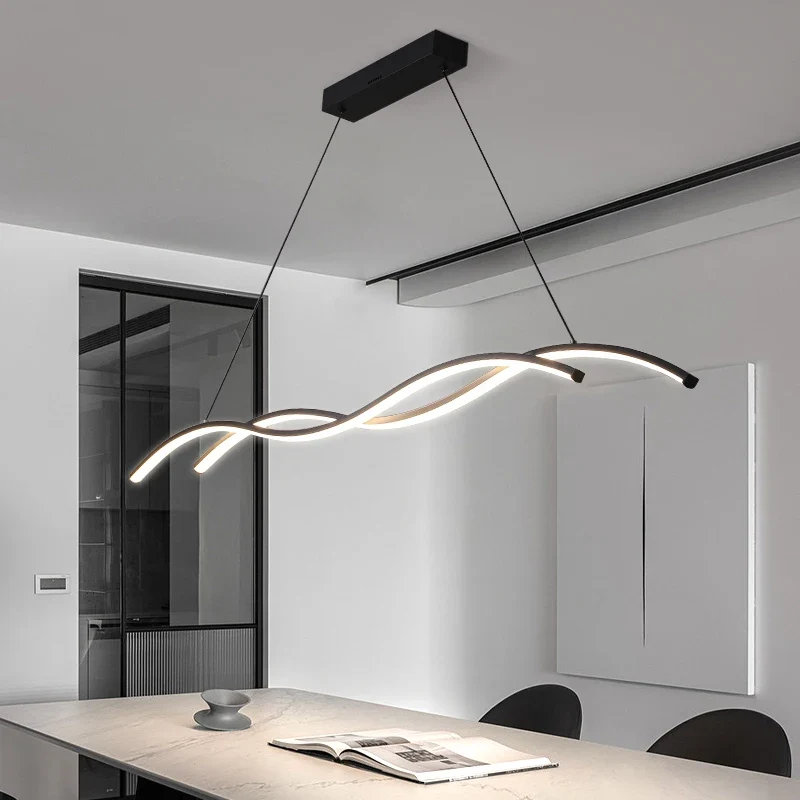 Moderne LED-Hängeleuchte aus minimalistischem Metall – Stévia