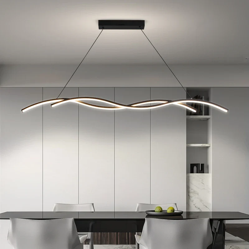 Moderne LED-Hängeleuchte aus minimalistischem Metall – Stévia