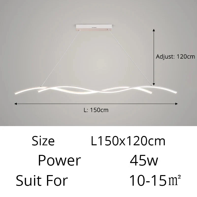 Moderne LED-Hängeleuchte aus minimalistischem Metall – Stévia