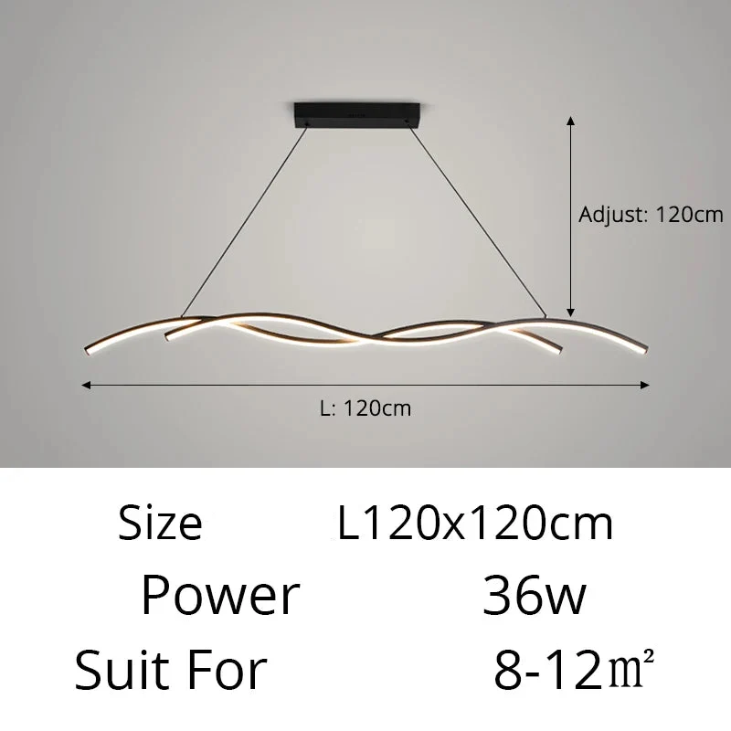 Moderne LED-Hängeleuchte aus minimalistischem Metall – Stévia