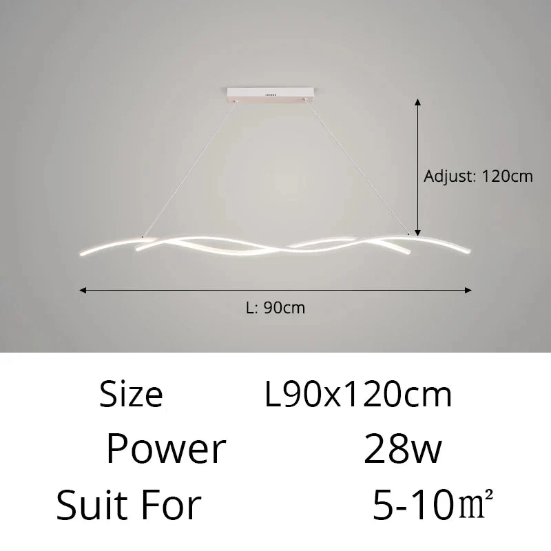 Moderne LED-Hängeleuchte aus minimalistischem Metall – Stévia