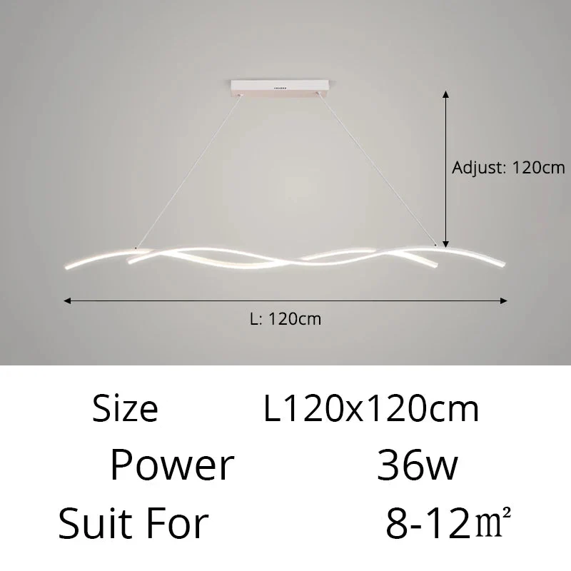 Moderne LED-Hängeleuchte aus minimalistischem Metall – Stévia