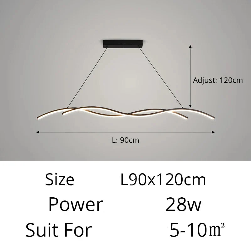 Moderne LED-Hängeleuchte aus minimalistischem Metall – Stévia