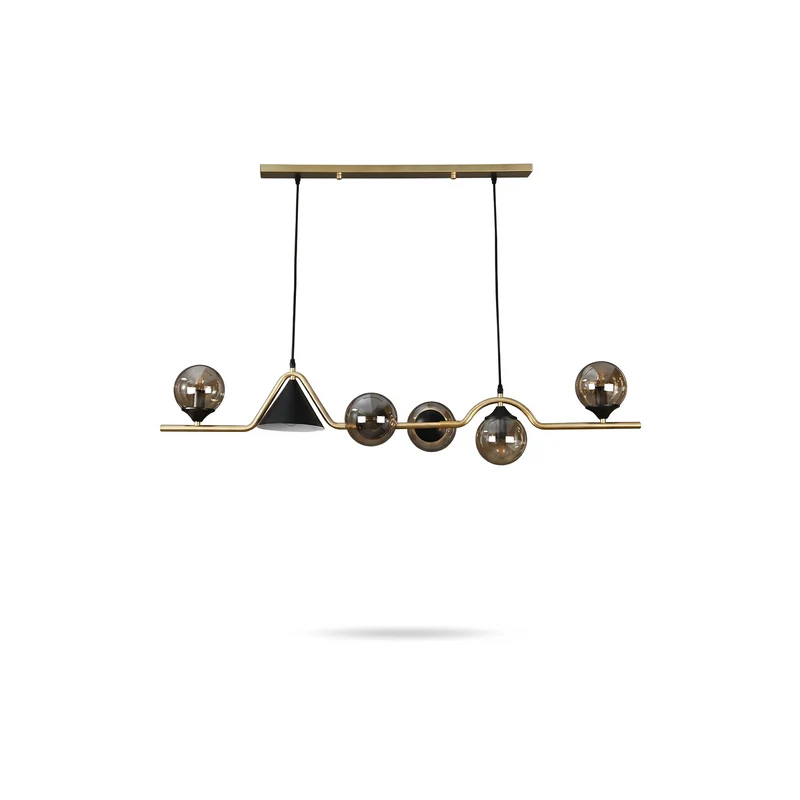 Moderne LED-Deckenleuchte aus Glas und Metall – Stalio