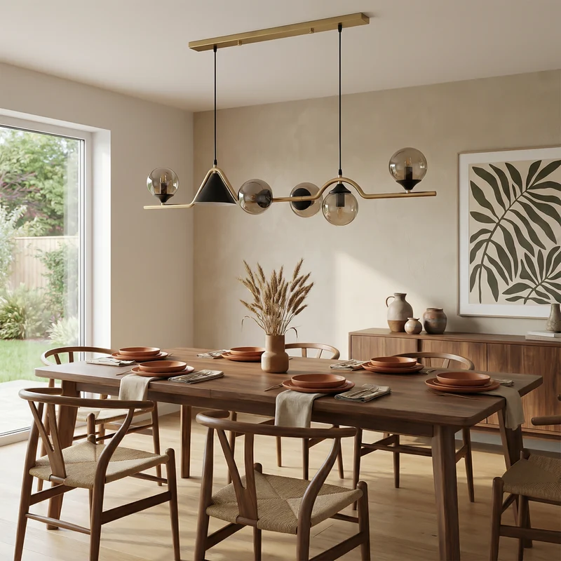 Moderne LED-Deckenleuchte aus Glas und Metall – Stalio