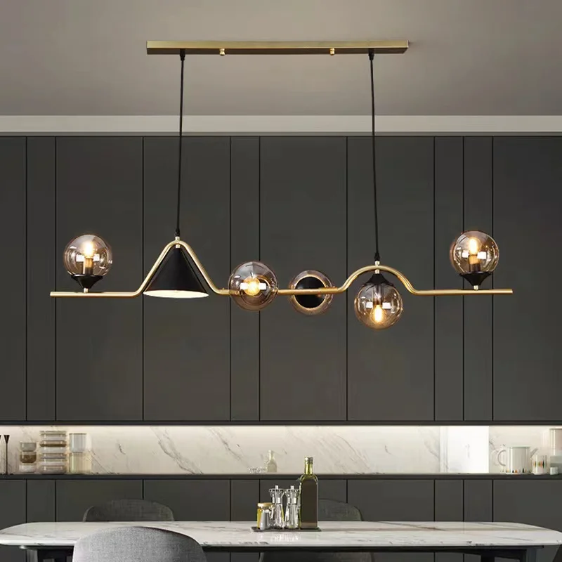Moderne LED-Deckenleuchte aus Glas und Metall – Stalio