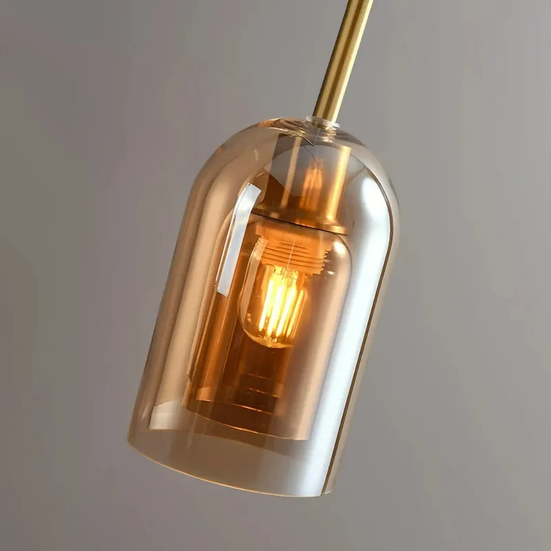 Moderne LED-Deckenleuchte aus Glas für Flur & Eingangsbereich