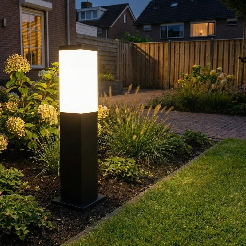 Moderne stehende Außenleuchte schwarz 45 cm IP44 | Havanna