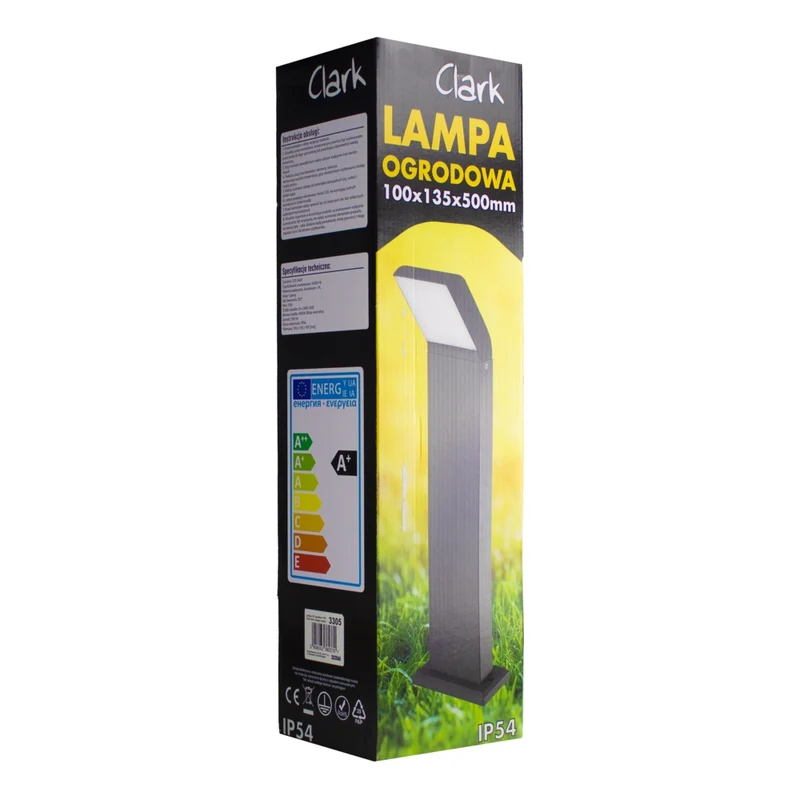 Clark | LED-Stehleuchte für den Außenbereich | 12W | IP54 | schwarz | 50cm