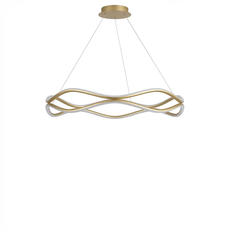 Aluminium LED Pendelleuchte Dimmbar Modernes Design – Roumeas