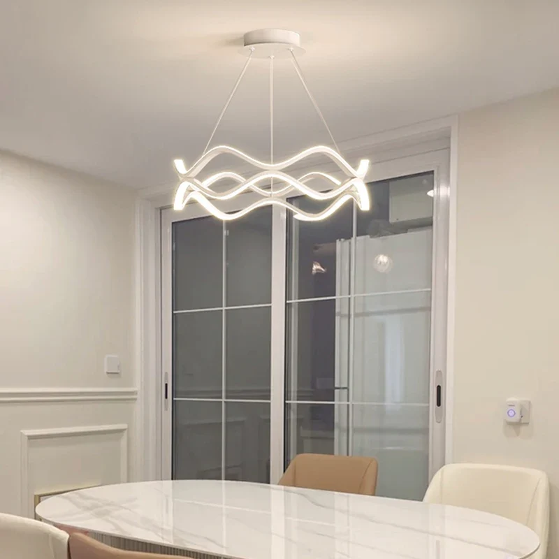 Aluminium LED Pendelleuchte Dimmbar Modernes Design – Roumeas