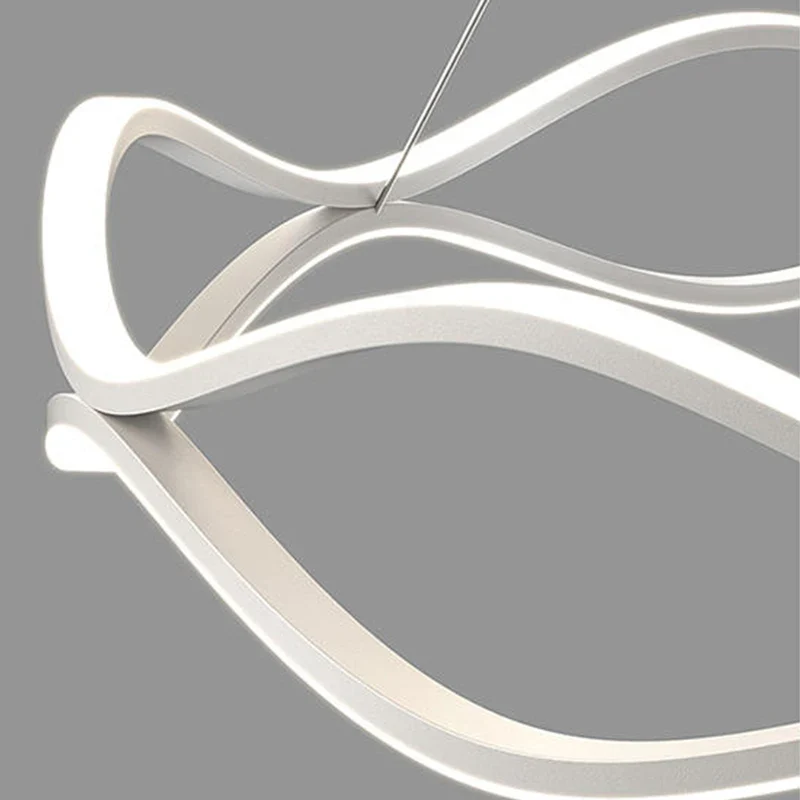 Aluminium LED Pendelleuchte Dimmbar Modernes Design – Roumeas