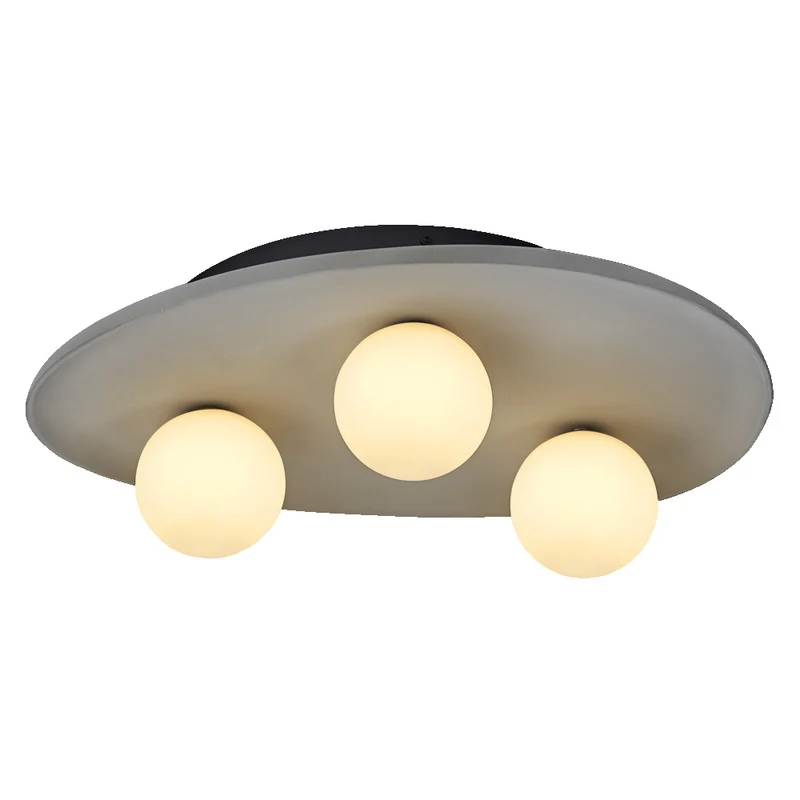 OSRAM DECOR Concrete Nest Deckenleuchte Grau, 3-flammig, G9