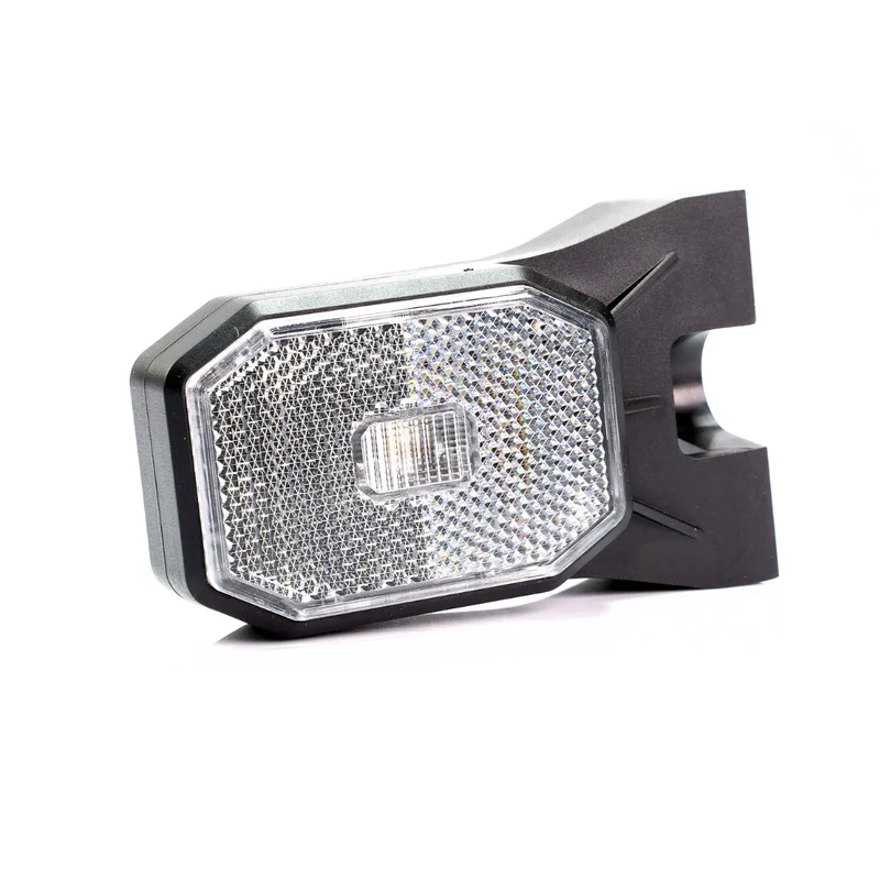 Fristom FT-069 Weiße LED-Begrenzungsleuchte mit Reflektor/Aufhängevorrichtung