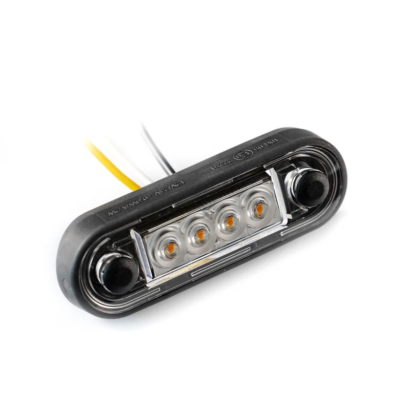 Fristom FT-073 BZ LED-Begrenzungsleuchte - zweifarbig Bernstein/Weiß