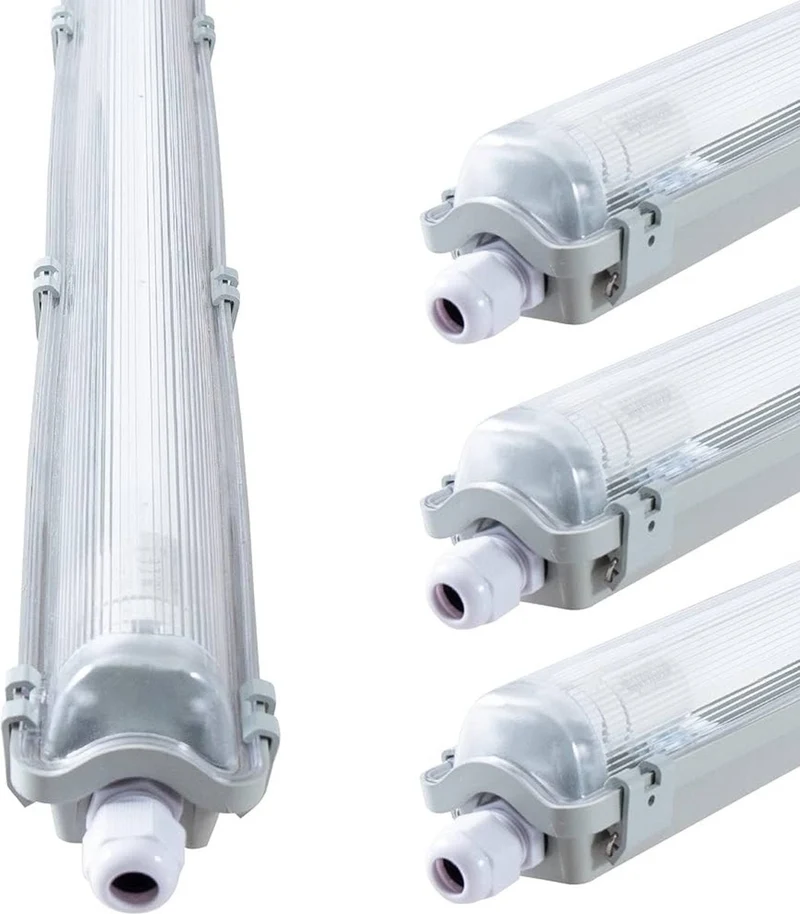 LED-Feuchtraumleuchte 150cm 24W 1x Röhre G13 kaltweiss - 4x Sparpack - LED's Light
