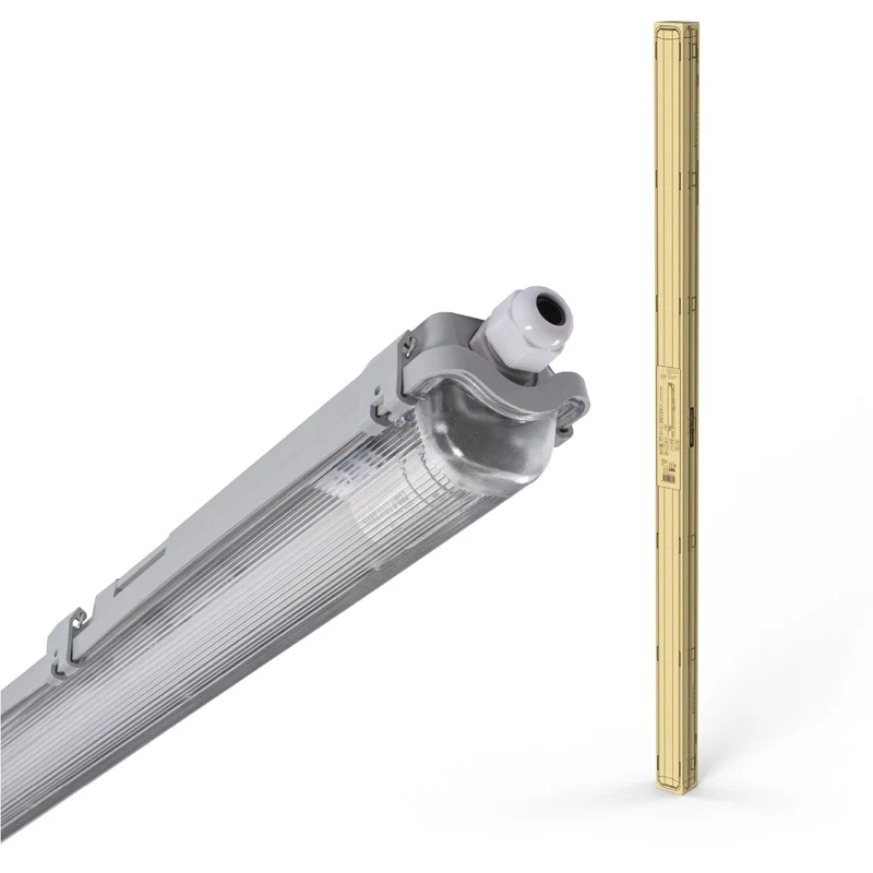 LED-Feuchtraumleuchte 150cm 24W 1x Röhre G13 kaltweiss - LED's Light