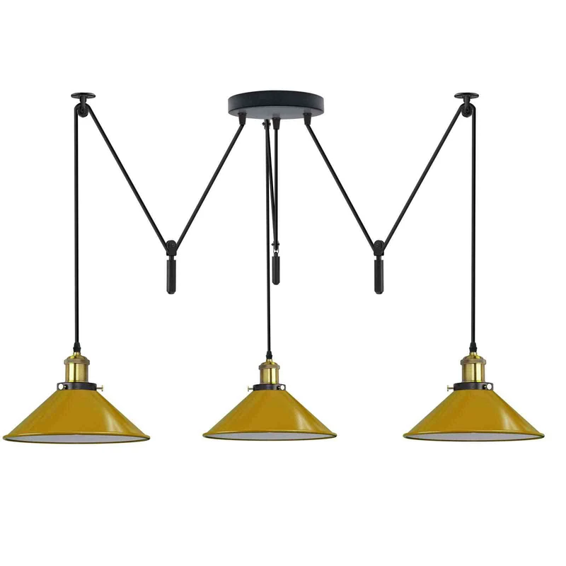 3-flammige Spinnenlampe – Dezentrale Vintage Industrie Hängelampe | Ø22cm | E27 ~3332