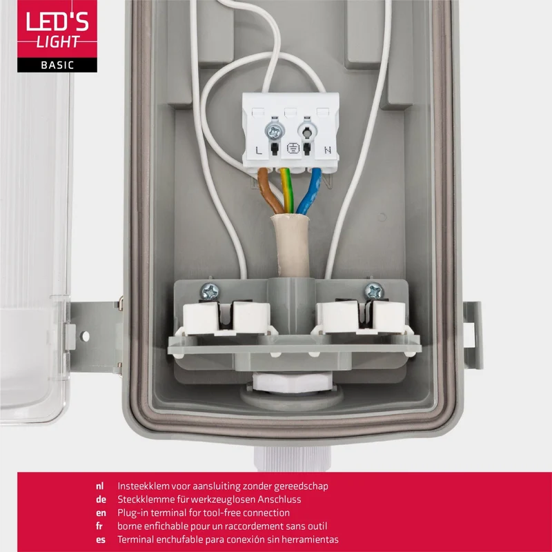 LED-Feuchtraumleuchte 120cm 36W 2x Röhre G13 kaltweiss - 8x Sparpack - Proventa