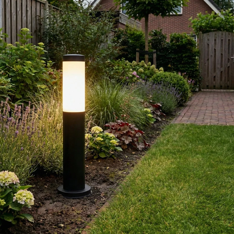 Stehender Gartenpfosten Modern E27 Fassung 45 cm | Samar