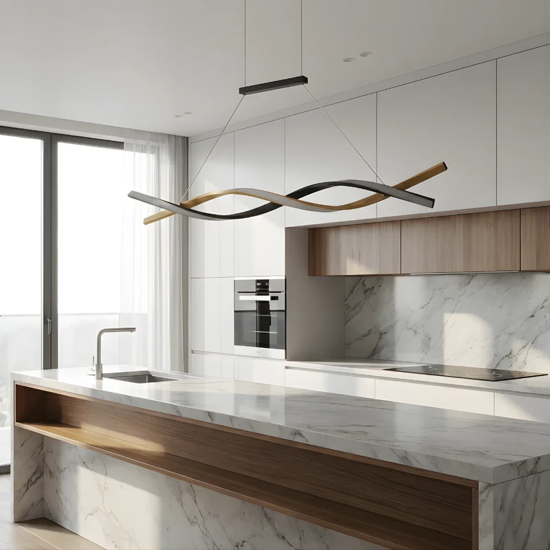 LED-Pendelleuchte aus Metall, dimmbar, modernes Design – Lumis