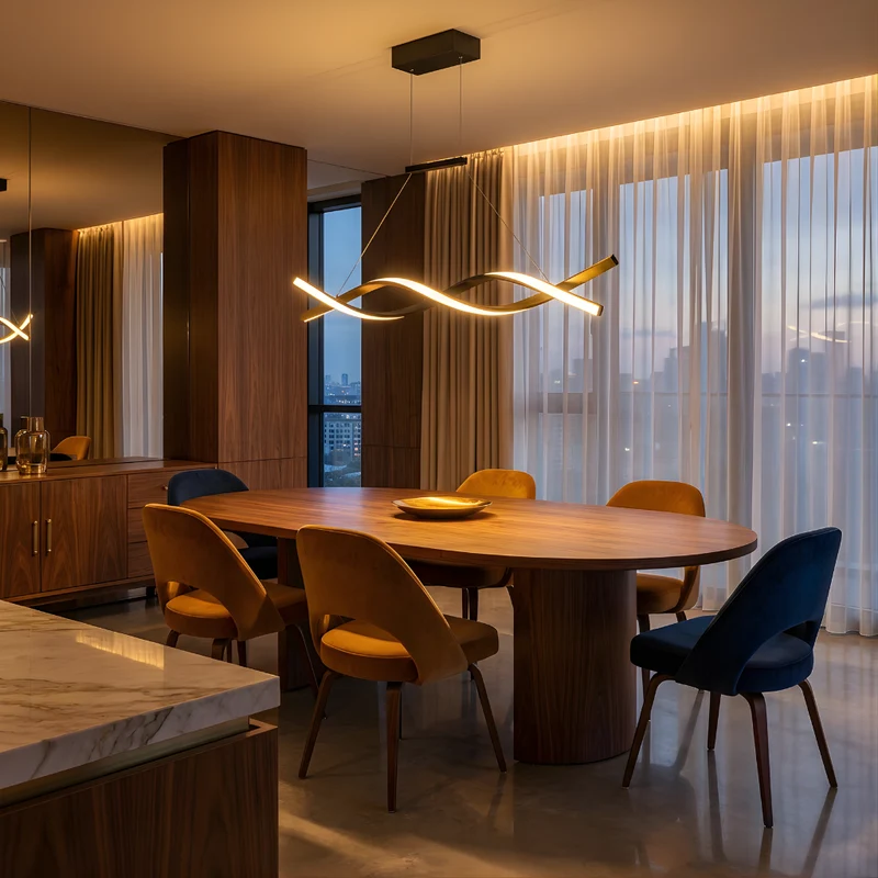 LED-Pendelleuchte aus Metall, dimmbar, modernes Design – Lumis